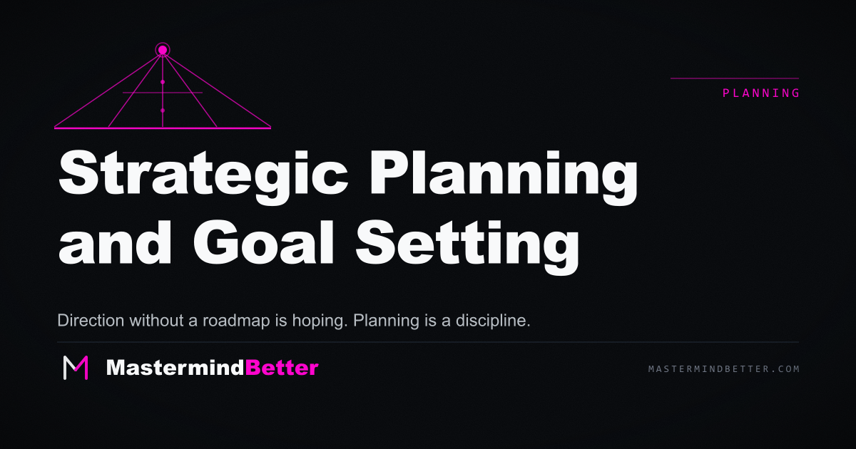Strategic Planning and Goal Setting — Direction with a roadmap