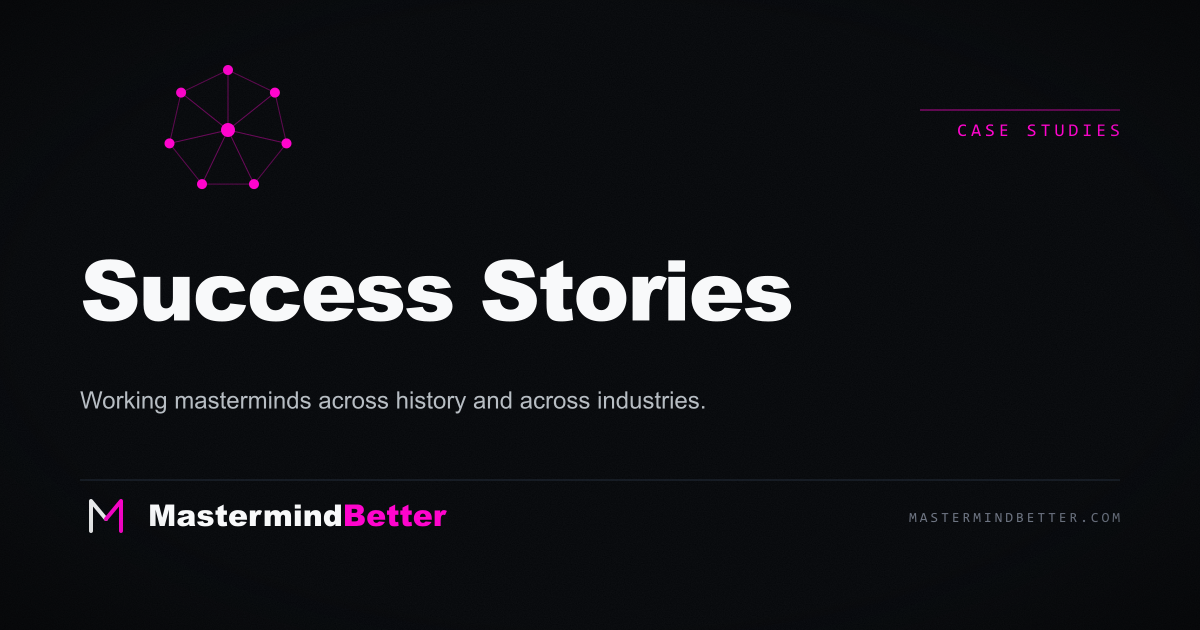 Success Stories & Case Studies hero — Mastermind Better